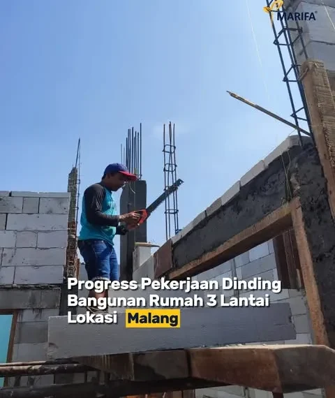 Rumah Impian Tiga Lantai. Progres Terbaru Dari Marifa Property 8