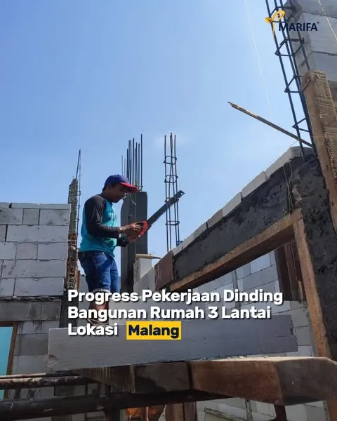 Rumah Impian Tiga Lantai. Progres Terbaru Dari Marifa Property 8