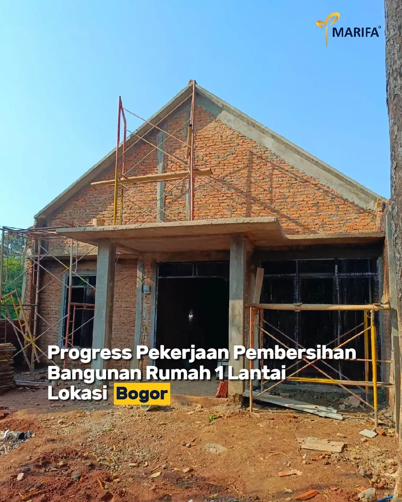 Bersih, rapi, siap huni! update proyek rumah 1 lantai di bogor bersama marifa property 5