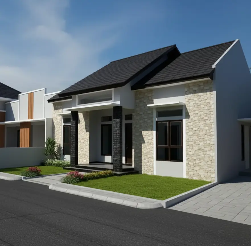 Rumah Toko Bapak FR – Madiun Ruang Minimalis yang Terbuka, Terkendali, dan Selaras dengan Cahaya