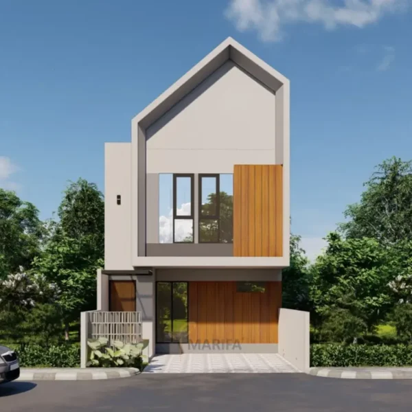 bangunan rumah kost modern minimalis di lebak dengan halaman parkir 6aace3d966524