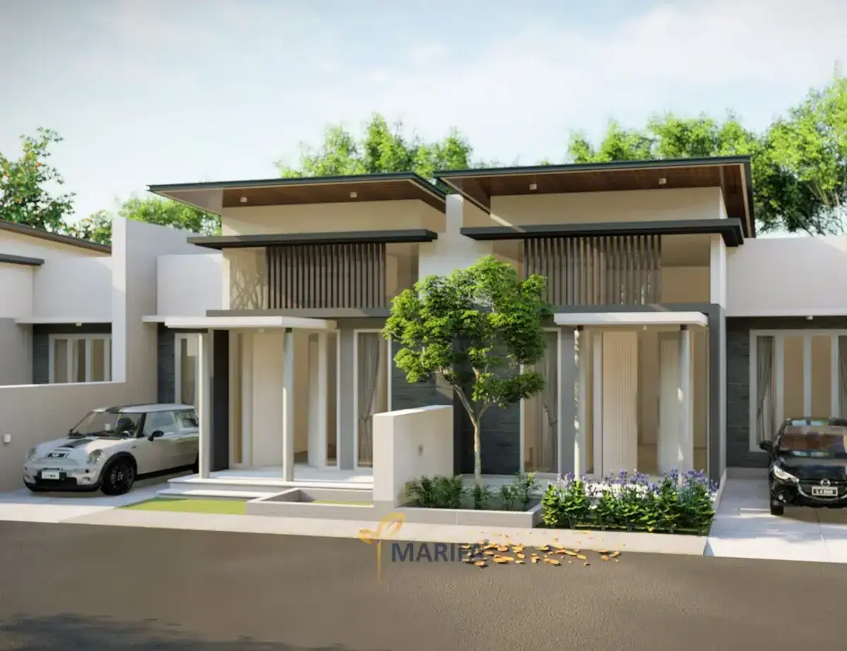 eksterior rumah kost modern minimalis Bogor