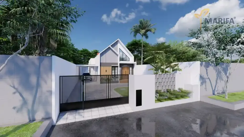 pembangunan vila bertingkat dengan pemandangan lembah