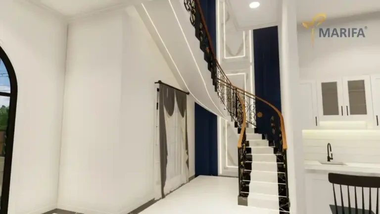 rumah keluarga modern dengan carport di kawasan jakarta barat 6ac343d6e6585